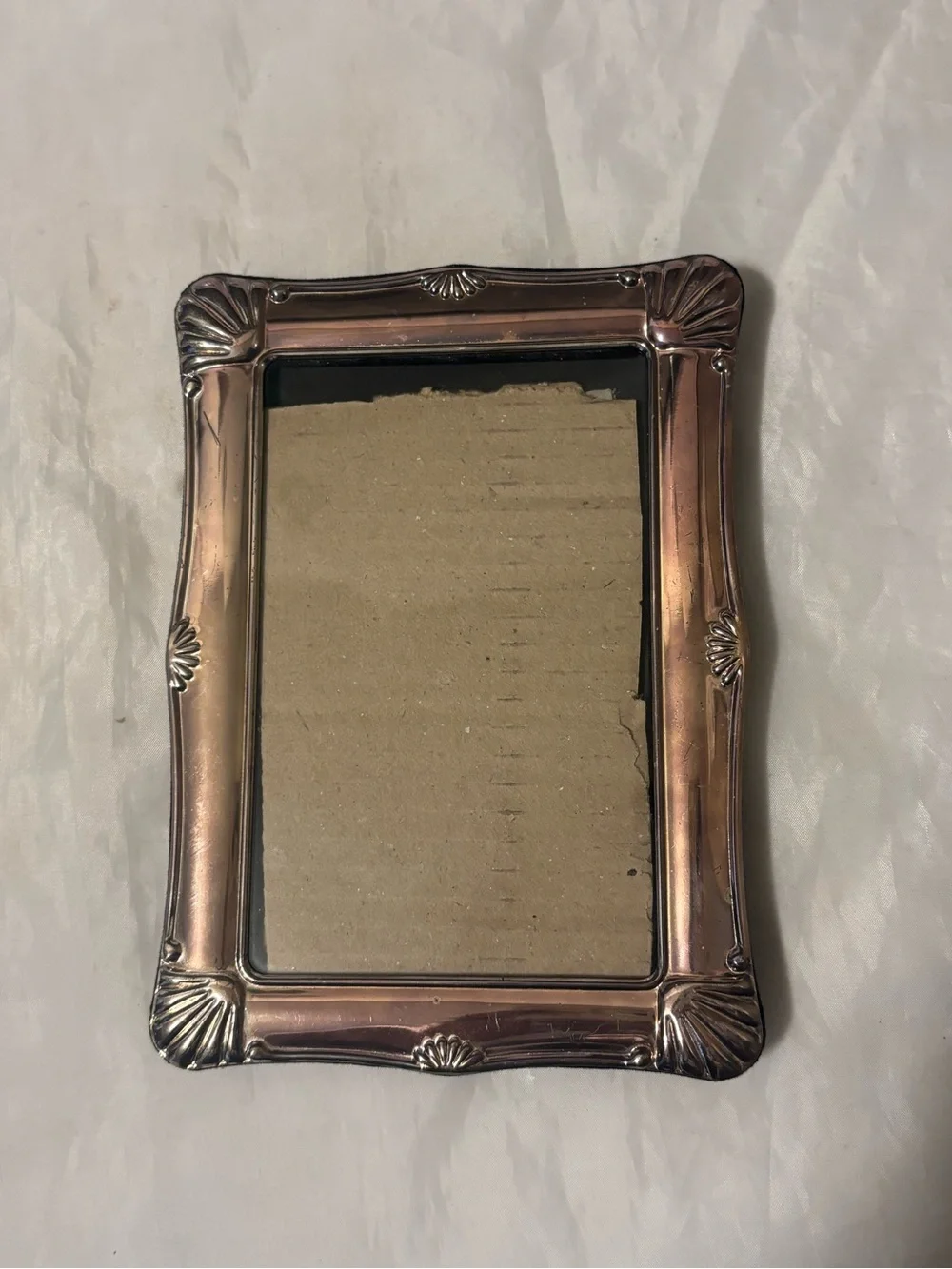 Ornate Silver-Tone Decorative Photo Frame